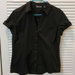 7th Avenue (NY&Co.) Medium Black Dress Shirt